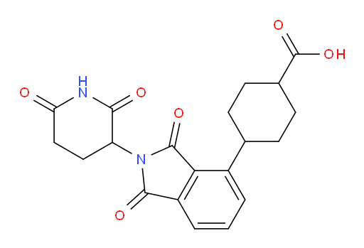 4-(2-(2,6-dioxopiperidin-3-yl)-1,3-dioxoisoindolin-4-yl)cyclohexanecarboxylic acid