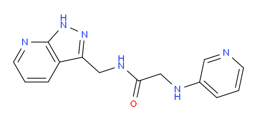 N-((1H-pyrazolo[3,4-b]pyridin-3-yl)methyl)-2-(pyridin-3-ylamino)acetamide