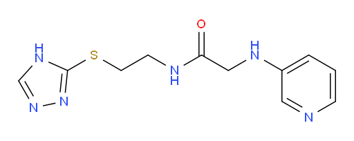 N-(2-((4H-1,2,4-triazol-3-yl)thio)ethyl)-2-(pyridin-3-ylamino)acetamide