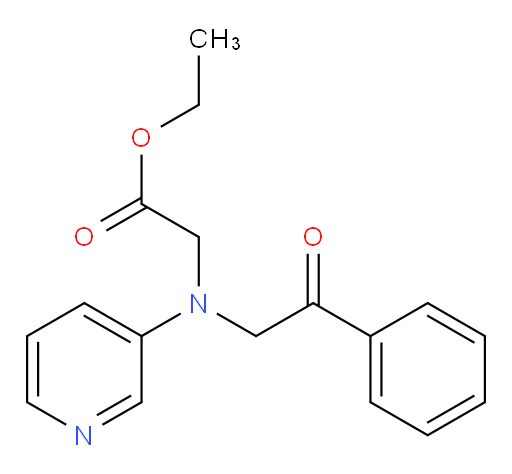 ethyl 2-((2-oxo-2-phenylethyl)(pyridin-3-yl)amino)acetate