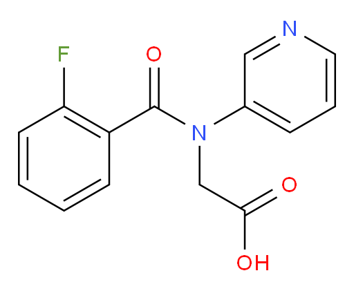 2-(2-fluoro-N-(pyridin-3-yl)benzamido)acetic acid