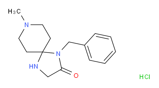 1-benzyl-8-methyl-1,4,8-triazaspiro[4.5]decan-2-one hydrochloride