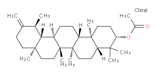 Lactucone;Lactucerin;taraxasteryl acetate;Taraxasterol acetate;(18α,19α)-5α-Urs-20(30)-en-3β-ol acetate