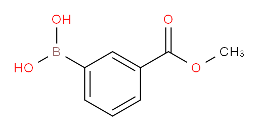 AKOS BRN-0125;3-Methoxycarbonylphe;2-Methoxybutan-1-amine;METHYL 3-BORONOBENZOATE;3-Methoxycarbonylphenylboronic aci;3-METHOXYCARBONYLPHENYLBORONIC ACID;3-METHOXYCARBONYLPHENYLBARONIC ACID;3-Boronobenzoic Acid 1-Methyl Ester;M-(METHOXYCARBONYL)PHENYLBORONIC ACID;3-(METHOXYCARBONYL)BENZENEBORONIC ACID