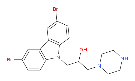 BAX CHANNEL BLOCKER;Baxchannelblocker2HCl;3,6-Dibromo-α-(1-piperazinylmethyl)-9H-carbazole-9-ethanoldihydrochloride;3,6-DIBROMO-ALPHA-(1-PIPERAZINYLMETHYL)-9H-CARBAZOLE-9-ETHANOL DIHYDROCHLORIDE