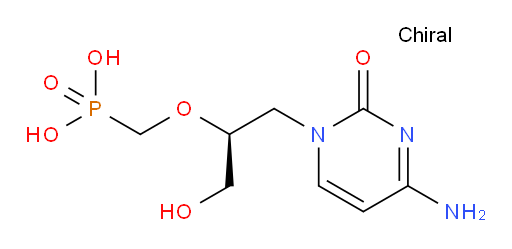 HPMPC;GS-504;Vistide;(S)-HPMPC;CIDOFOVIR;Cidofovir(GS-504);cidofovir anhydrous;Cidofovir (Vistide);(S)-1-(3-hydroxy-2-phosphonomethoxypropyl)cytosine;1-(S)-(3-Hydroxy-2-phosphonylmethoxypropyl)cytosine
