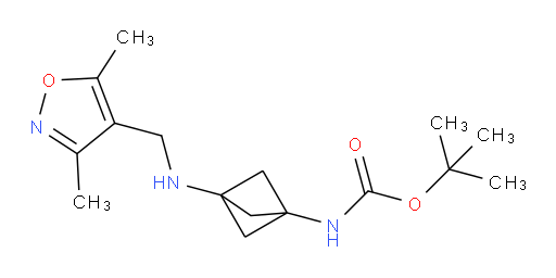 tert-butyl N-(3-{[(dimethyl-1,2-oxazol-4-yl)methyl]amino}bicyclo[1.1.1]pentan-1-yl)carbamate