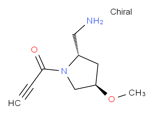 1-[(2S,4R)-2-(aminomethyl)-4-methoxypyrrolidin-1-yl]prop-2-yn-1-one