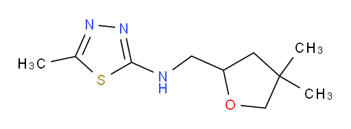 N-[(4,4-dimethyloxolan-2-yl)methyl]-5-methyl-1,3,4-thiadiazol-2-amine