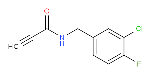 N-[(3-chloro-4-fluorophenyl)methyl]prop-2-ynamide