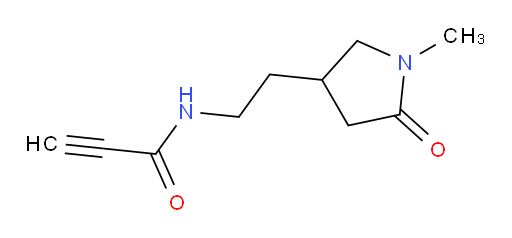 N-[2-(1-methyl-5-oxopyrrolidin-3-yl)ethyl]prop-2-ynamide