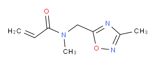 N-methyl-N-[(3-methyl-1,2,4-oxadiazol-5-yl)methyl]prop-2-enamide