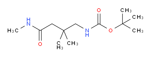 tert-butyl N-[2,2-dimethyl-3-(methylcarbamoyl)propyl]carbamate