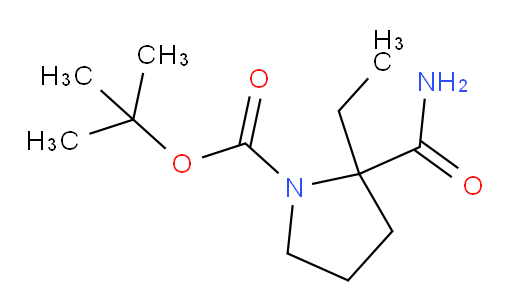 tert-butyl 2-carbamoyl-2-ethylpyrrolidine-1-carboxylate