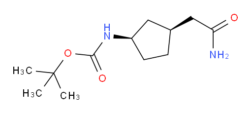 rac-tert-butyl N-[(1R,3S)-3-(carbamoylmethyl)cyclopentyl]carbamate
