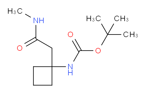 tert-butyl N-{1-[(methylcarbamoyl)methyl]cyclobutyl}carbamate