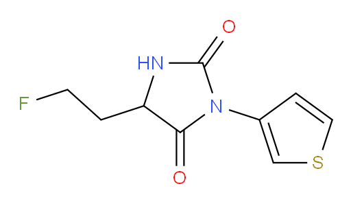 5-(2-fluoroethyl)-3-(thiophen-3-yl)imidazolidine-2,4-dione