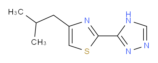 3-[4-(2-methylpropyl)-1,3-thiazol-2-yl]-4H-1,2,4-triazole
