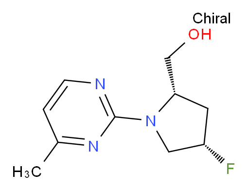 [(2S,4S)-4-fluoro-1-(4-methylpyrimidin-2-yl)pyrrolidin-2-yl]methanol