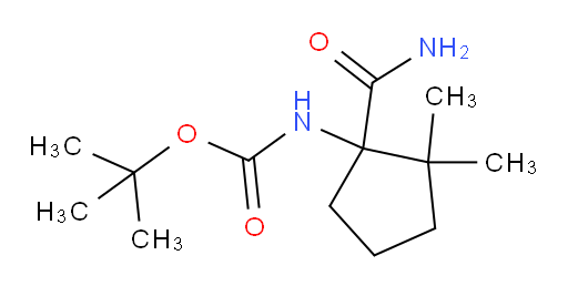 tert-butyl N-(1-carbamoyl-2,2-dimethylcyclopentyl)carbamate