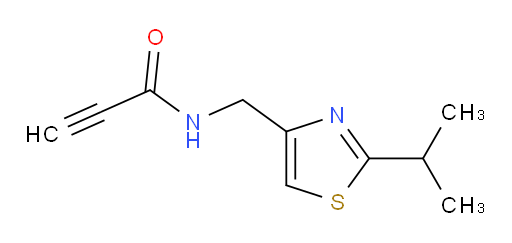 N-{[2-(propan-2-yl)-1,3-thiazol-4-yl]methyl}prop-2-ynamide