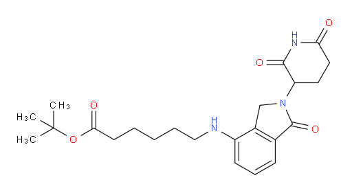 tert-butyl 6-{[2-(2,6-dioxopiperidin-3-yl)-1-oxo-2,3-dihydro-1H-isoindol-4-yl]amino}hexanoate