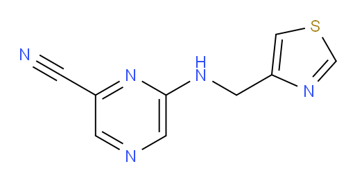 6-{[(1,3-thiazol-4-yl)methyl]amino}pyrazine-2-carbonitrile