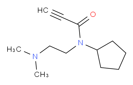 N-cyclopentyl-N-[2-(dimethylamino)ethyl]prop-2-ynamide