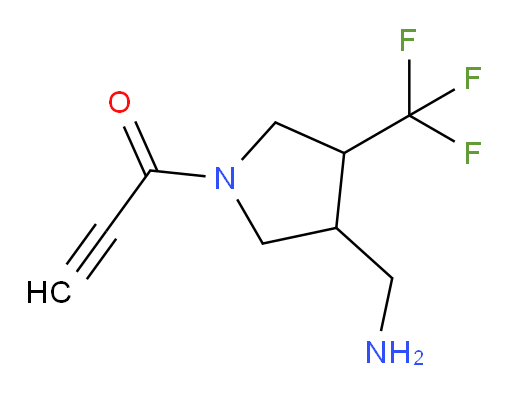 1-[3-(aminomethyl)-4-(trifluoromethyl)pyrrolidin-1-yl]prop-2-yn-1-one