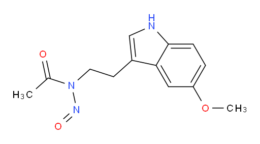 N-(2-(5-methoxy-1H-indol-3-yl)ethyl)-N-nitrosoacetamide