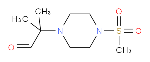2-methyl-2-(4-(methylsulfonyl)piperazin-1-yl)propanal