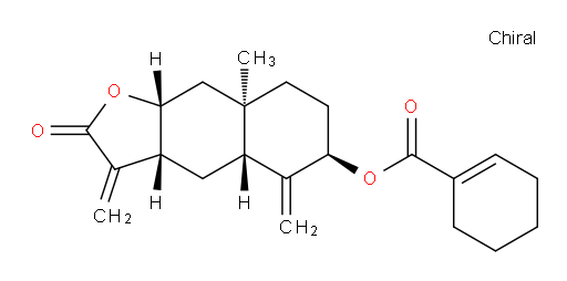 (3aR,4aR,6R,8aR,9aR)-8a-methyl-3,5-dimethylene-2-oxododecahydronaphtho[2,3-b]furan-6-yl cyclohex-1-enecarboxylate