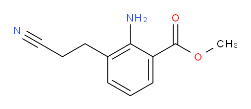 methyl 2-amino-3-(2-cyanoethyl)benzoate