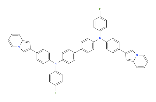 N4,N4'-bis(4-fluorophenyl)-N4,N4'-bis(4-(indolizin-2-yl)phenyl)-[1,1'-biphenyl]-4,4'-diamine