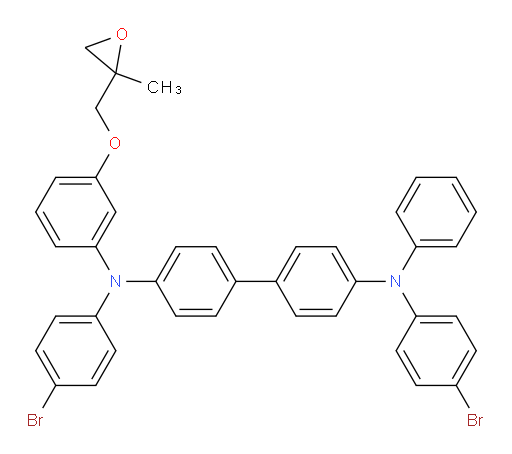 N4,N4'-bis(4-bromophenyl)-N4-(3-((2-methyloxiran-2-yl)methoxy)phenyl)-N4'-phenyl-[1,1'-biphenyl]-4,4'-diamine