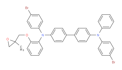 N4,N4'-bis(4-bromophenyl)-N4-(2-((2-methyloxiran-2-yl)methoxy)phenyl)-N4'-phenyl-[1,1'-biphenyl]-4,4'-diamine