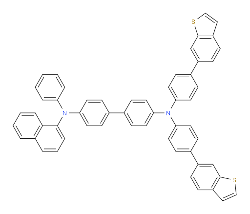 N4,N4-bis(4-(benzo[b]thiophen-6-yl)phenyl)-N4'-(naphthalen-1-yl)-N4'-phenyl-[1,1'-biphenyl]-4,4'-diamine