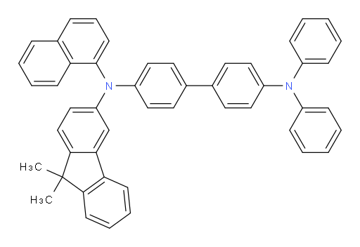 N4-(9,9-dimethyl-9H-fluoren-3-yl)-N4-(naphthalen-1-yl)-N4',N4'-diphenyl-[1,1'-biphenyl]-4,4'-diamine