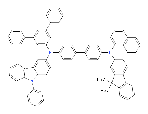 N4-([1,1':3',1''-terphenyl]-5'-yl)-N4'-(9,9-dimethyl-9H-fluoren-2-yl)-N4'-(naphthalen-1-yl)-N4-(9-phenyl-9H-carbazol-3-yl)-[1,1'-biphenyl]-4,4'-diamine