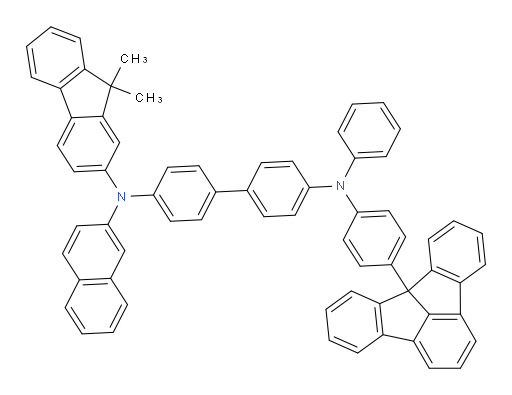 N4-(4-(7bH-indeno[1,2,3-jk]fluoren-7b-yl)phenyl)-N4'-(9,9-dimethyl-9H-fluoren-2-yl)-N4'-(naphthalen-2-yl)-N4-phenyl-[1,1'-biphenyl]-4,4'-diamine