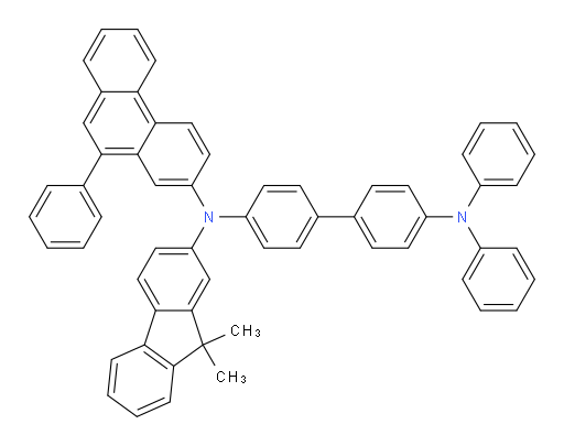 N4-(9,9-dimethyl-9H-fluoren-2-yl)-N4',N4'-diphenyl-N4-(10-phenylphenanthren-2-yl)-[1,1'-biphenyl]-4,4'-diamine