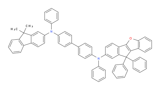 N4-(9,9-dimethyl-9H-fluoren-2-yl)-N4'-(10,10-diphenyl-10H-indeno[1,2-b]benzofuran-2-yl)-N4,N4'-diphenyl-[1,1'-biphenyl]-4,4'-diamine