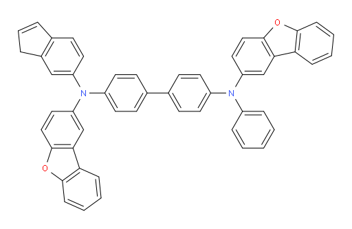 N4,N4'-bis(dibenzo[b,d]furan-2-yl)-N4-(1H-inden-6-yl)-N4'-phenyl-[1,1'-biphenyl]-4,4'-diamine