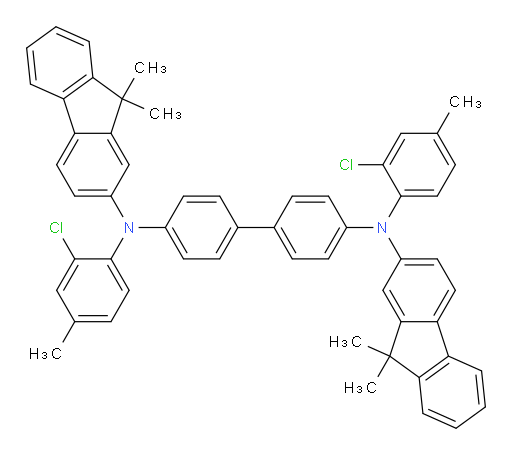 N4,N4'-bis(2-chloro-4-methylphenyl)-N4,N4'-bis(9,9-dimethyl-9H-fluoren-2-yl)-[1,1'-biphenyl]-4,4'-diamine