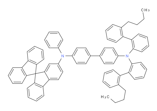 N4-(9,9'-spirobi[fluoren]-7-yl)-N4',N4'-bis(2'-butyl-[1,1'-biphenyl]-2-yl)-N4-phenyl-[1,1'-biphenyl]-4,4'-diamine