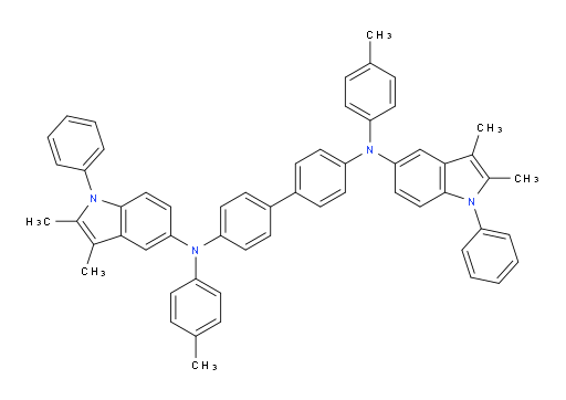 N4,N4'-bis(2,3-dimethyl-1-phenyl-1H-indol-5-yl)-N4,N4'-di-p-tolyl-[1,1'-biphenyl]-4,4'-diamine