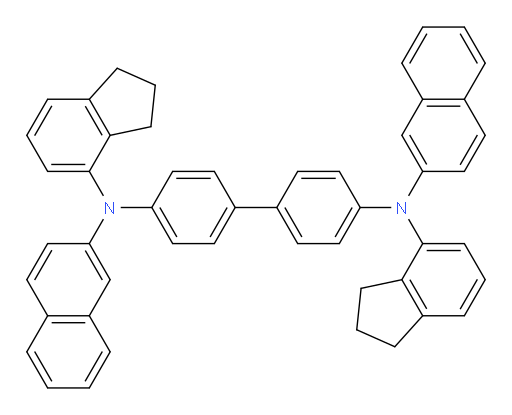 N4,N4'-bis(2,3-dihydro-1H-inden-4-yl)-N4,N4'-di(naphthalen-2-yl)-[1,1'-biphenyl]-4,4'-diamine