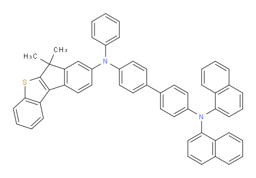 N4-(6,6-dimethyl-6H-benzo[b]indeno[1,2-d]thiophen-8-yl)-N4',N4'-di(naphthalen-1-yl)-N4-phenyl-[1,1'-biphenyl]-4,4'-diamine