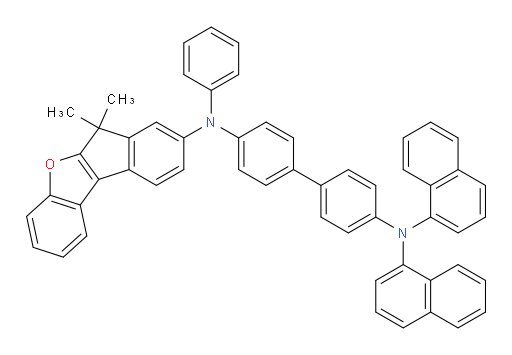 N4-(6,6-dimethyl-6H-indeno[2,1-b]benzofuran-8-yl)-N4',N4'-di(naphthalen-1-yl)-N4-phenyl-[1,1'-biphenyl]-4,4'-diamine
