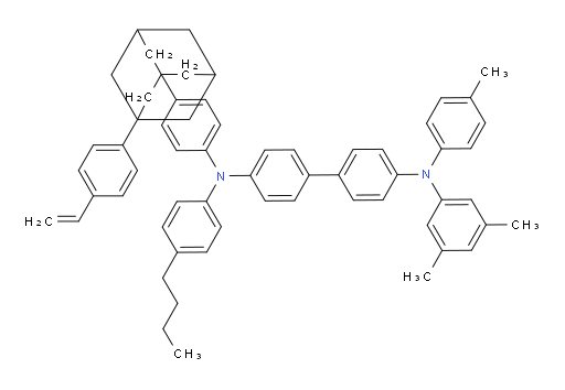 N4-(4-butylphenyl)-N4'-(3,5-dimethylphenyl)-N4'-(p-tolyl)-N4-(4-(3-(4-vinylphenyl)adamantan-1-yl)phenyl)-[1,1'-biphenyl]-4,4'-diamine